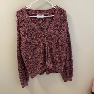 Old Navy Burgundy Cardigan